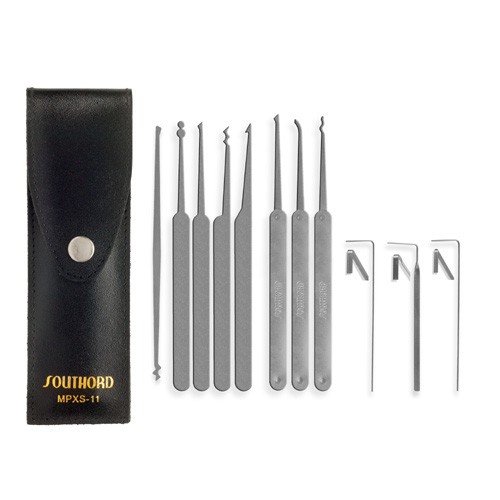 11-Piece Lock Pick Set with Metal Handles - MPXS-11